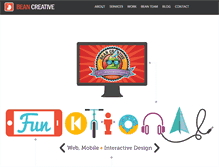 Tablet Screenshot of beancreative.com